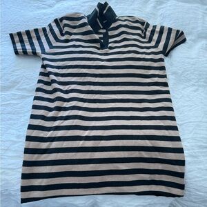 Black and brown sweater dress